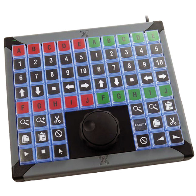 X-keys XK-68+Jog/Shuttle Controlador con 68 teclas y Jog/Shuttle USB 56"