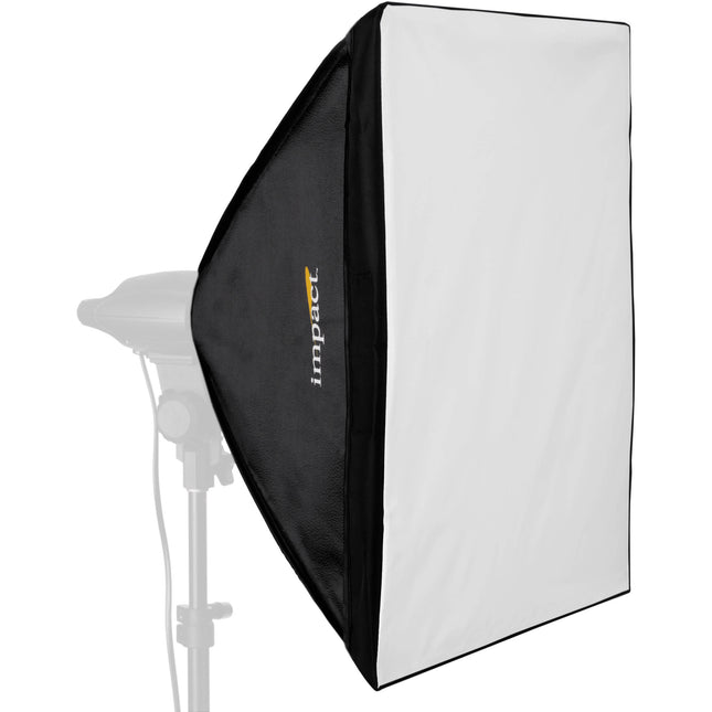 Impact Softbox para luminarias fluorescentes 20 x 20 pulgadas interior plateado difusor frontal desmontable