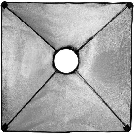 Impact Softbox para luminarias fluorescentes 20 x 20 pulgadas interior plateado difusor frontal desmontable