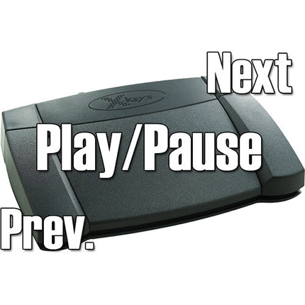 X-keys XK-3 Pedal Medios USB 2.0 Programable Incluye Software
