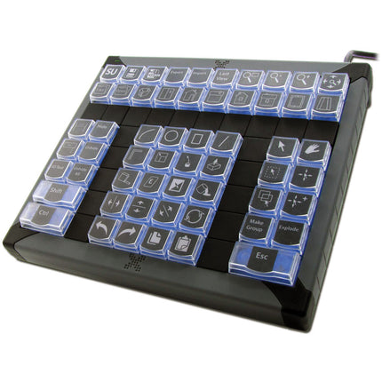 X-Keys XK-60 Teclado Programable USB 60 Teclas Retroiluminado Azul y Rojo