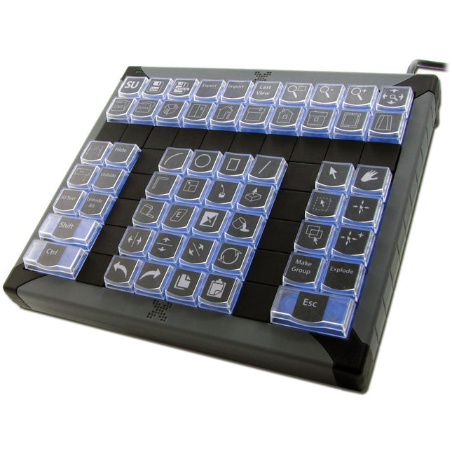 X-Keys XK-60 Teclado Programable USB 60 Teclas Retroiluminado Azul y Rojo