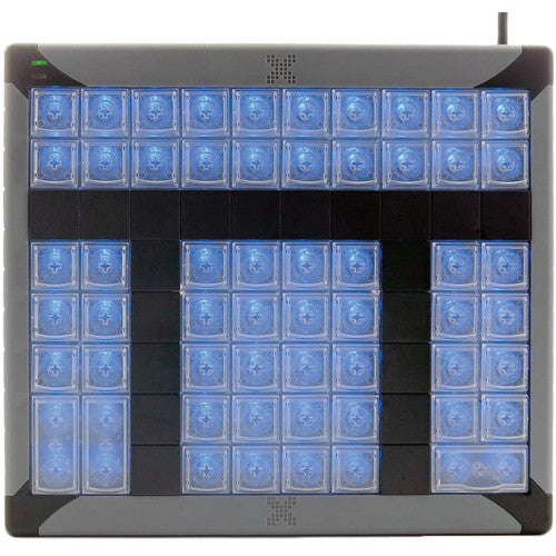 X-Keys XK-60 Teclado Programable USB 60 Teclas Retroiluminado Azul y Rojo