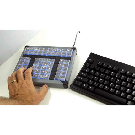 X-Keys XK-60 Teclado Programable USB 60 Teclas Retroiluminado Azul y Rojo