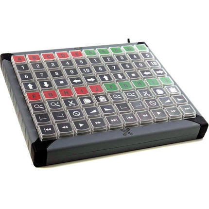 X-keys XK-80 Teclado USB programable 80 teclas Iluminación rojo azul