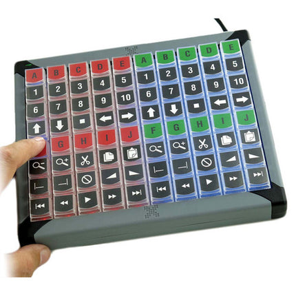 X-keys XK-80 Teclado USB programable 80 teclas Iluminación rojo azul