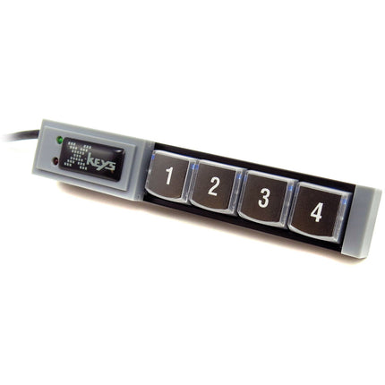 X-keys XK-4 Stick con 4 Teclas Programables Retroiluminadas USB