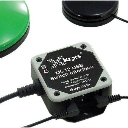X-keys XK-12 USB Interfaz con 12 interruptores 3.5mm 6 puertos duales