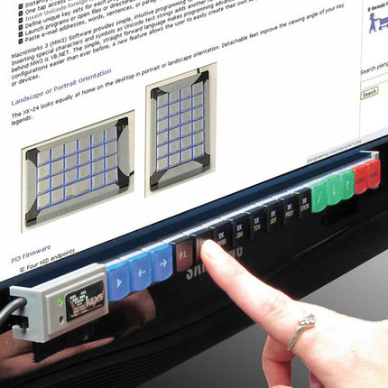 X-keys XK-16 Stick panel con 16 teclas programables retroiluminadas azul USB