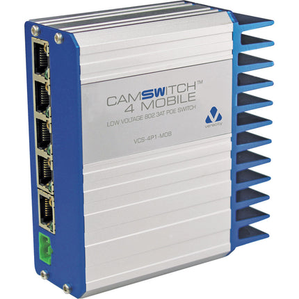Veracity 4+1-Port CAMSWITCH Switch PoE Bajo Voltaje 80W 802.3at 5 Años Garantía