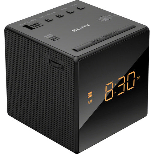 Sony Radio Despertador Negro Sintonizador FM AM Con Alarma Gradual