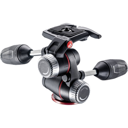 Manfrotto XPRO Cabezal Giratorio y Inclinable 3 Vías con Plato Rápido 200PL-14 y Capacidad 12 kg