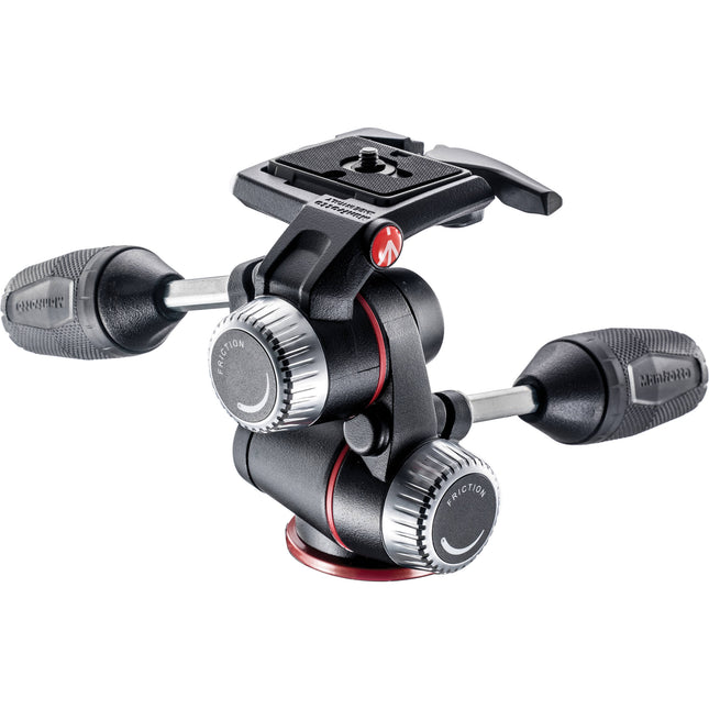 Manfrotto XPRO Cabezal Giratorio y Inclinable 3 Vías con Plato Rápido 200PL-14 y Capacidad 12 kg