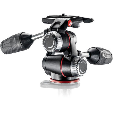 Manfrotto MT190CXPRO4 Tripode Fibra de Carbono Altura Max 68 1 Pulgadas Capacidad 15 4 lb Kit MHXPRO-3W Cabezal Pan y Tilt