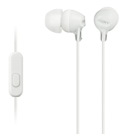 Sony MDR-EX15AP Auriculares Monitor 9mm Micrófono Blanco M L S