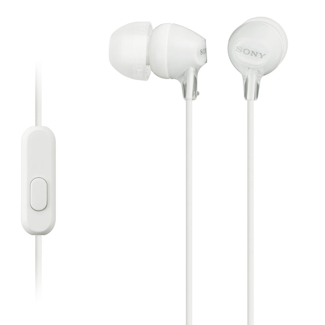 Sony MDR-EX15AP Auriculares Monitor 9mm Micrófono Blanco M L S