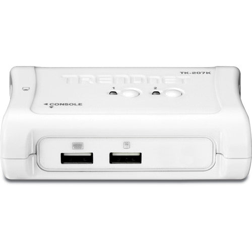 TRENDnet Switch KVM USB 2 Puertos con Cable 1.2m y Garantía 2 Años