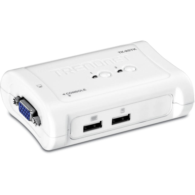 TRENDnet Switch KVM USB 2 Puertos con Cable 1.2m y Garantía 2 Años