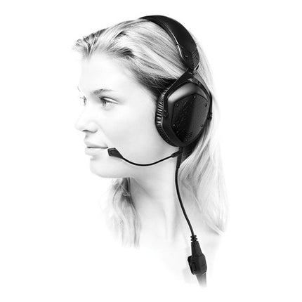 V-MODA BoomPro Micrófono Negro con Brazo SteelFlex y Adaptador 3.5mm