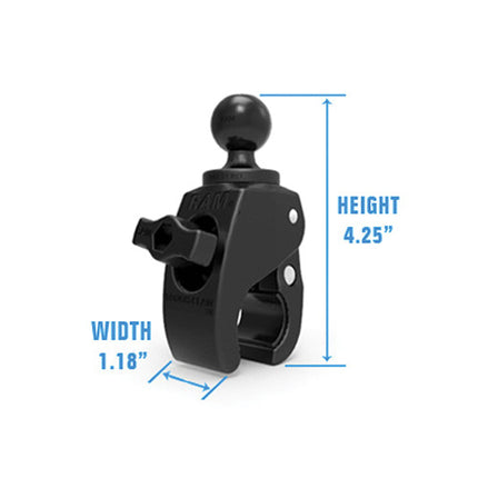 RAM Mounts Small Tough-Claw soporte con bola de goma 1 pulgada resistente y duradero