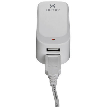 Xuma Cargador de Pared USB Dual Europeo 2.1A Indicador LED