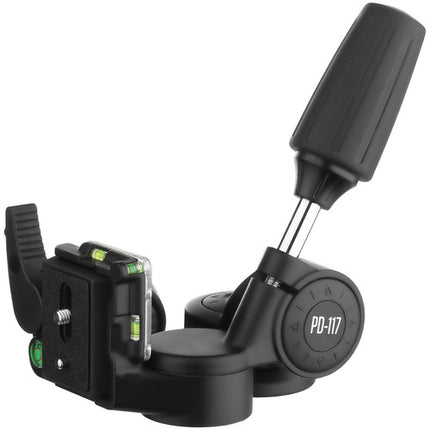 Oben PD-117 Cabezal 3-Vías para cámara Capacidad 8 kg Panning 360°