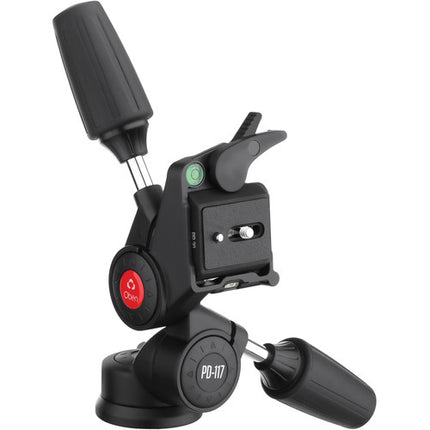 Oben PD-117 Cabezal 3-Vías para cámara Capacidad 8 kg Panning 360°