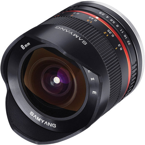 Samyang 8mm f/2.8 Fisheye II Lente para Canon EF-M Montura 180° Ángulo UMC