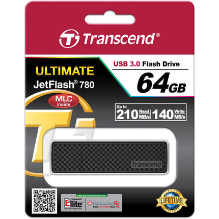 Transcend 64GB JetFlash 780 Memoria USB 3.2 Gen 1 400 MBs Lectura 90 MBs Escritura