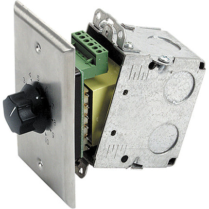 AtlasIED AT10 Atenuador Comercial 10W 70.7V 10 Niveles Acero Inoxidable