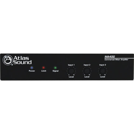 AtlasIED MA40G Amplificador Mezclador 3 Canales 40W Compacto 1RU