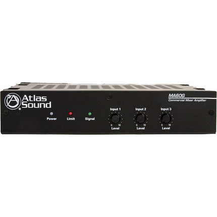 AtlasIED MA60G Amplificador mezclador 60W 3 canales compacto 1RU