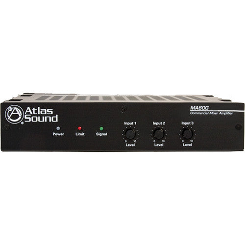AtlasIED MA60G Amplificador mezclador 60W 3 canales compacto 1RU