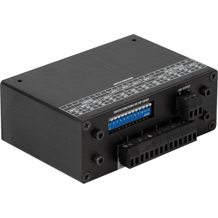 AtlasIED TSD-MIX41 Mezclador Micrófono Línea 4x1 con Accesorios