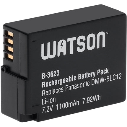 Watson DMW-BLC12 Batería de iones de litio 7.2V 1100mAh para cámaras Panasonic Leica Sigma