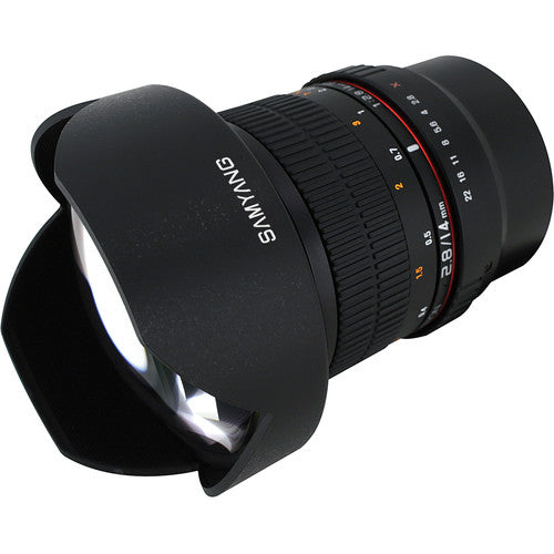 Samyang 14mm f/2.8 ED AS IF UMC objetivo para Sony E Montura Full Frame y APS-C con enfoque manual y parasol integrado