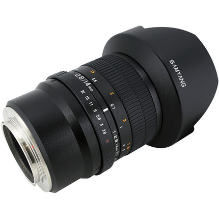 Samyang 14mm f/2.8 ED AS IF UMC objetivo para Sony E Montura Full Frame y APS-C con enfoque manual y parasol integrado