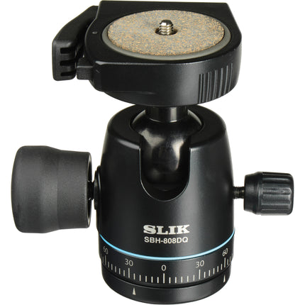 SLIK SBH-808DQ Cabezal esférico con placa QR carga 5 kg altura 13 cm