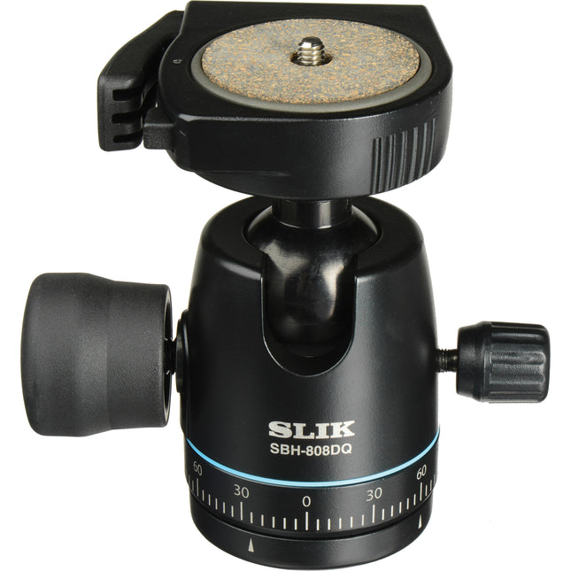 SLIK SBH-808DQ Cabezal esférico con placa QR carga 5 kg altura 13 cm