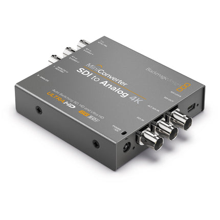 Blackmagic Design Mini Converter SDI a Analógico 4K con fuente 12V y audio 24bit 48kHz