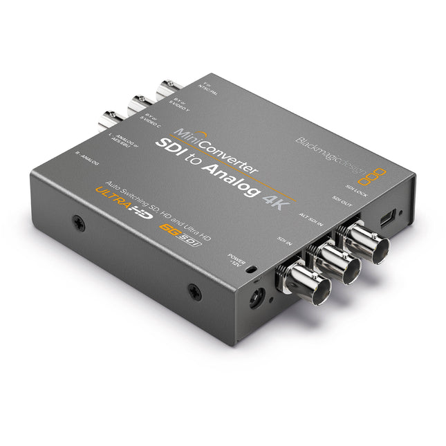 Blackmagic Design Mini Converter SDI a Analógico 4K con fuente 12V y audio 24bit 48kHz