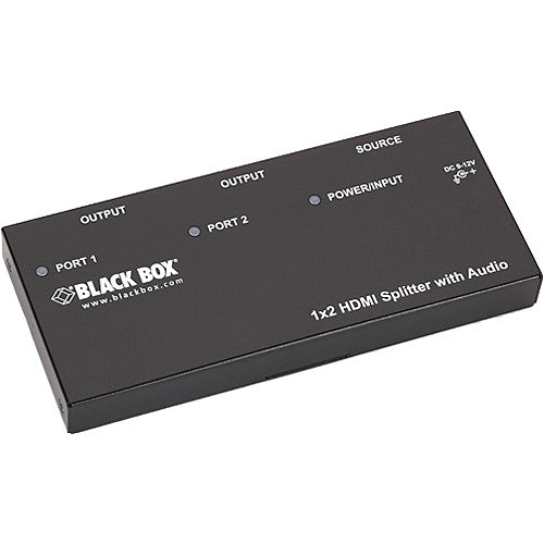 Black Box 1 x 2 Divisor HDMI con Audio Soporta 1080p y 1920x1200