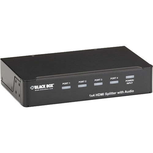 Black Box 1 x 4 Divisor HDMI con Audio Soporta 1080p y 1920 x 1200
