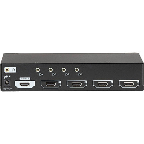 Black Box 1 x 4 Divisor HDMI con Audio Soporta 1080p y 1920 x 1200