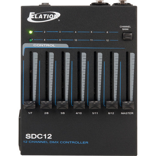 Elation Professional SDC12 Controlador DMX básico 12 canales portátil 12V