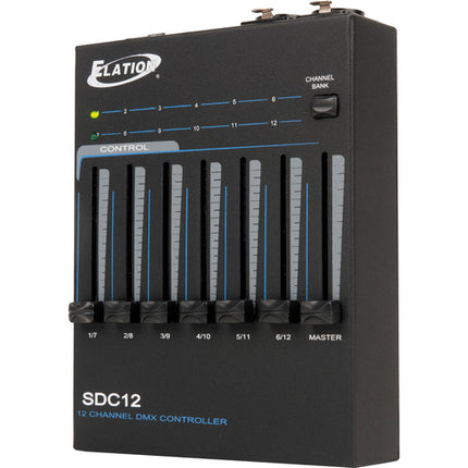 Elation Professional SDC12 Controlador DMX básico 12 canales portátil 12V