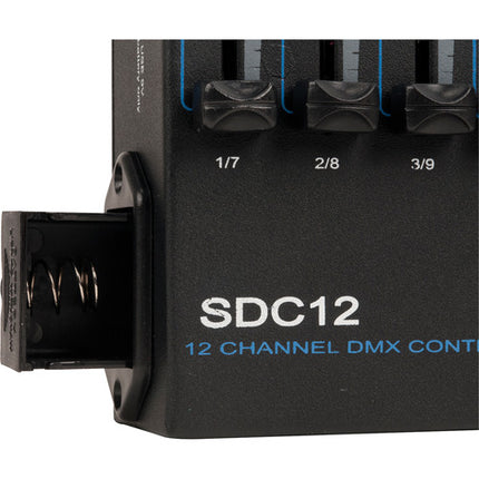 Elation Professional SDC12 Controlador DMX básico 12 canales portátil 12V