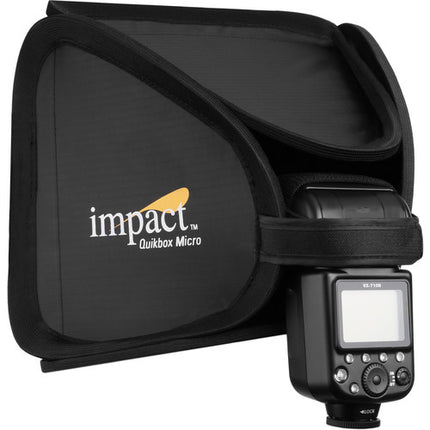 Impact Quikbox Micro Softbox para flash con difusor y baffle 23x23 cm