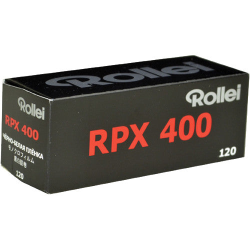 Rollei RPX 400 Película negativa blanco y negro 120 ISO 400 grano fino