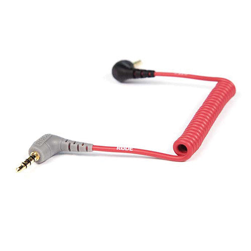 RODE SC7 Adaptador Cable en Espiral 3.5mm TRS a TRRS para Smartphone